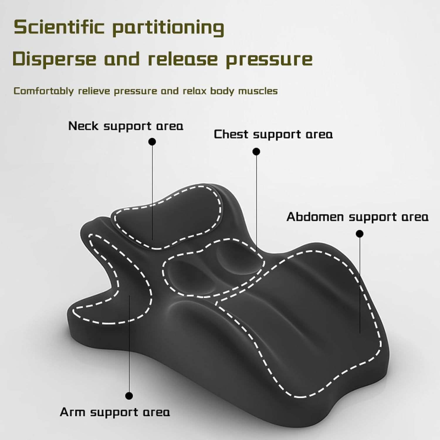 Chiro Monk Couple Pillow, Chiromonk Couples Pillows for Intimacy, Sweet Spot Pillow, 27&deg; Angle Perfect Position, Ergonomic Posture Support for Spinal, Multi Position Comfort (Gray) image number 4