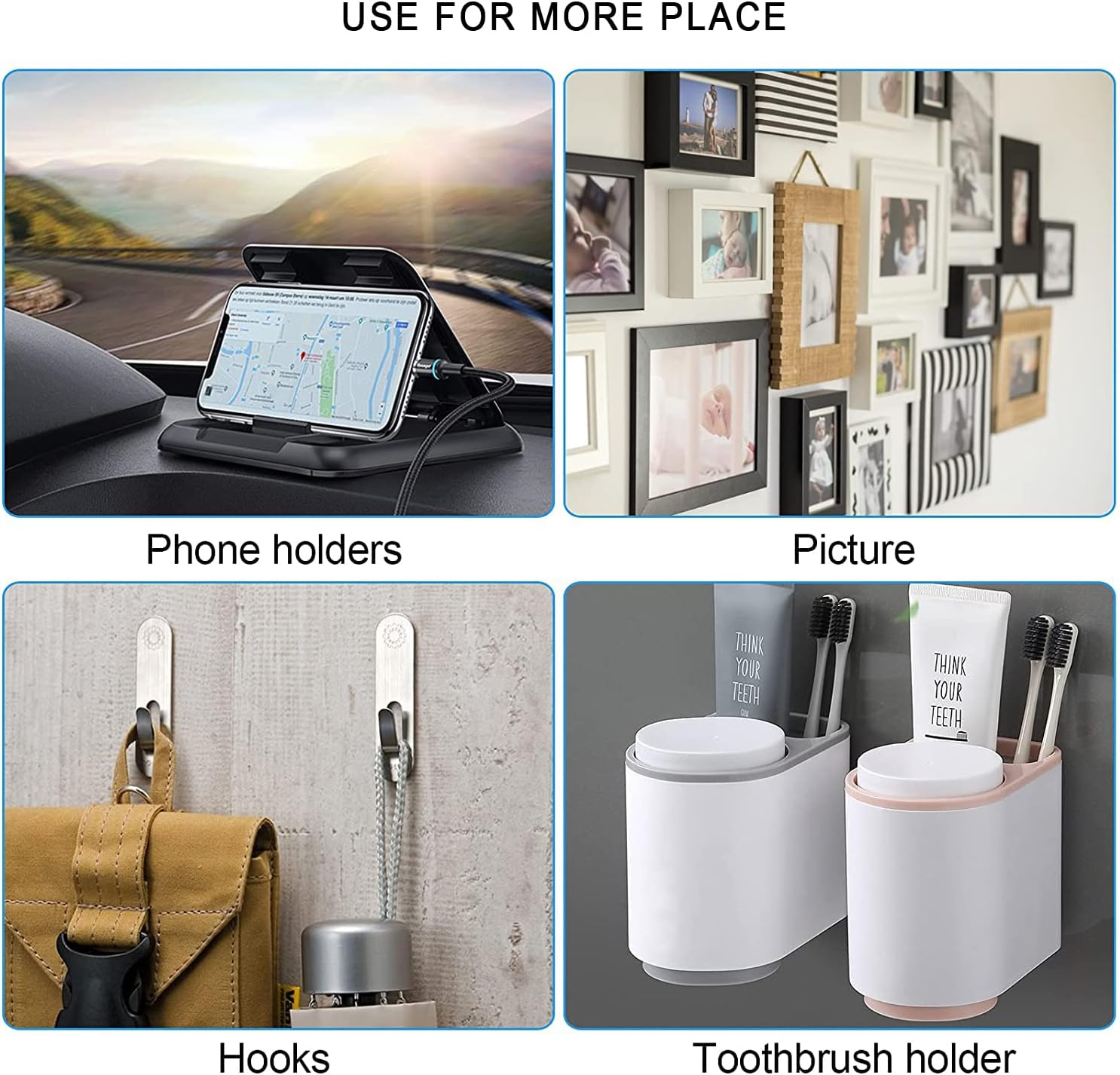 D.Sking 12 Pack 3M Sticky Adhesive Replacement Compatible with Socket Mount Base VHB Sticker Pads for Collapsible Grip & Stand image number 2