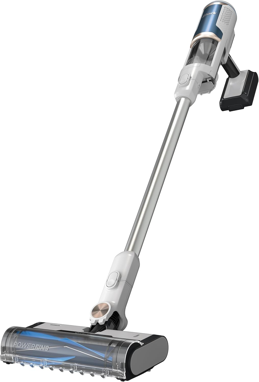 Shark Clean & Empty Cordless Stick Vacuum & Auto Empty System, Portable Multi Surface Hard Floor & Carpet Cleaner, BU3521ANZ, White & Navy