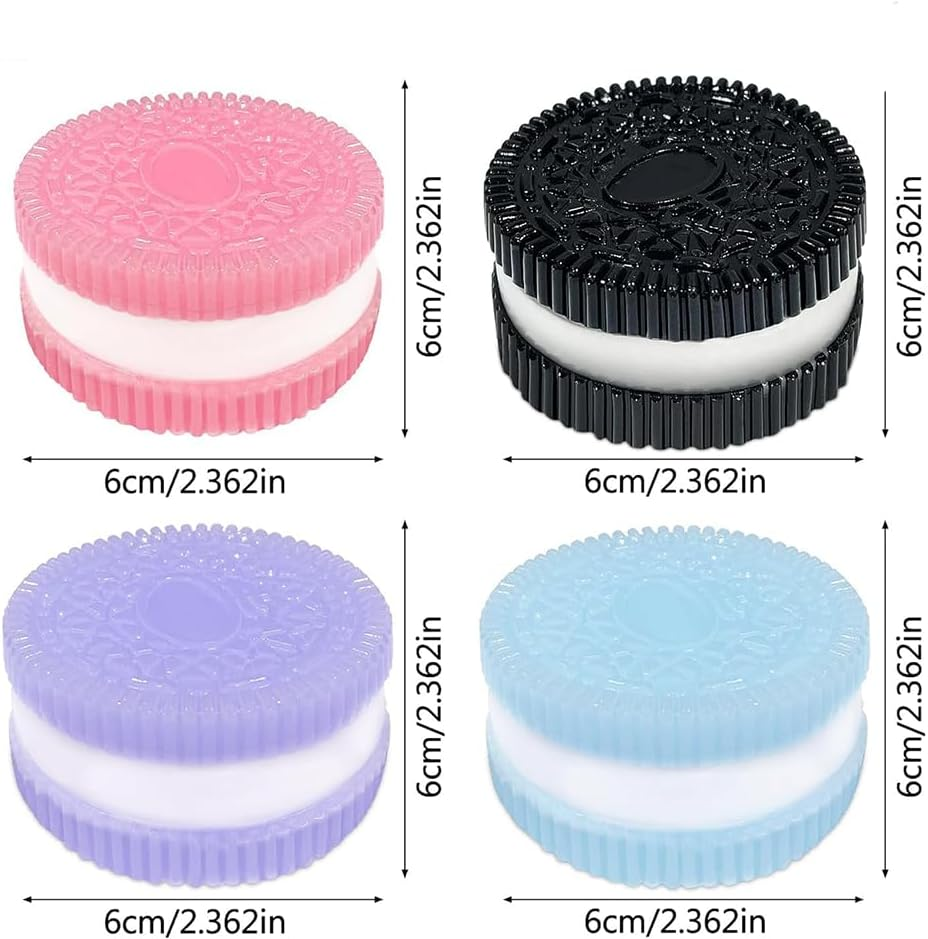 Taba Squishy Biscuit Cookie Toy &ndash; Stress Relief Squishy Toys for Kids & Adults &ndash; Soft Squeeze Kawaii Fidget &ndash; Cute Dessert Shape Sensory Toy for Relaxation & Anxiety 4 Pcs image number 1