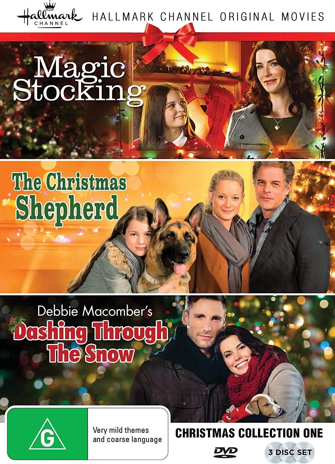 Hallmark Christmas Collection One (Magic Stocking / the Christmas Shepherd / Dashing through the Snow)