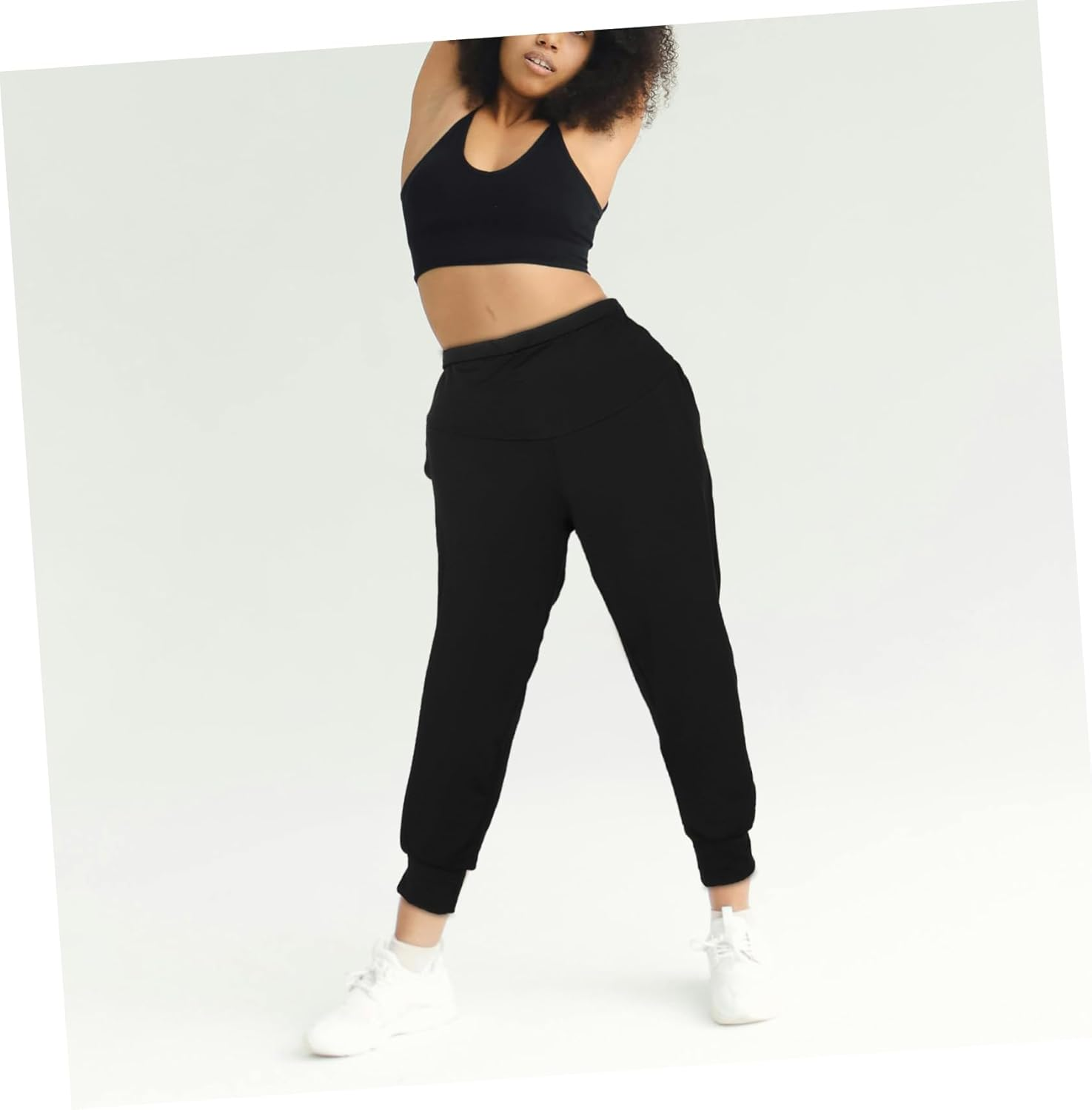 Healeved Seamless Maternity Yoga Pants Black L High Waisted Pregnancy Leggings Comfortable Workout and Lounge Clothes for Women image number 1