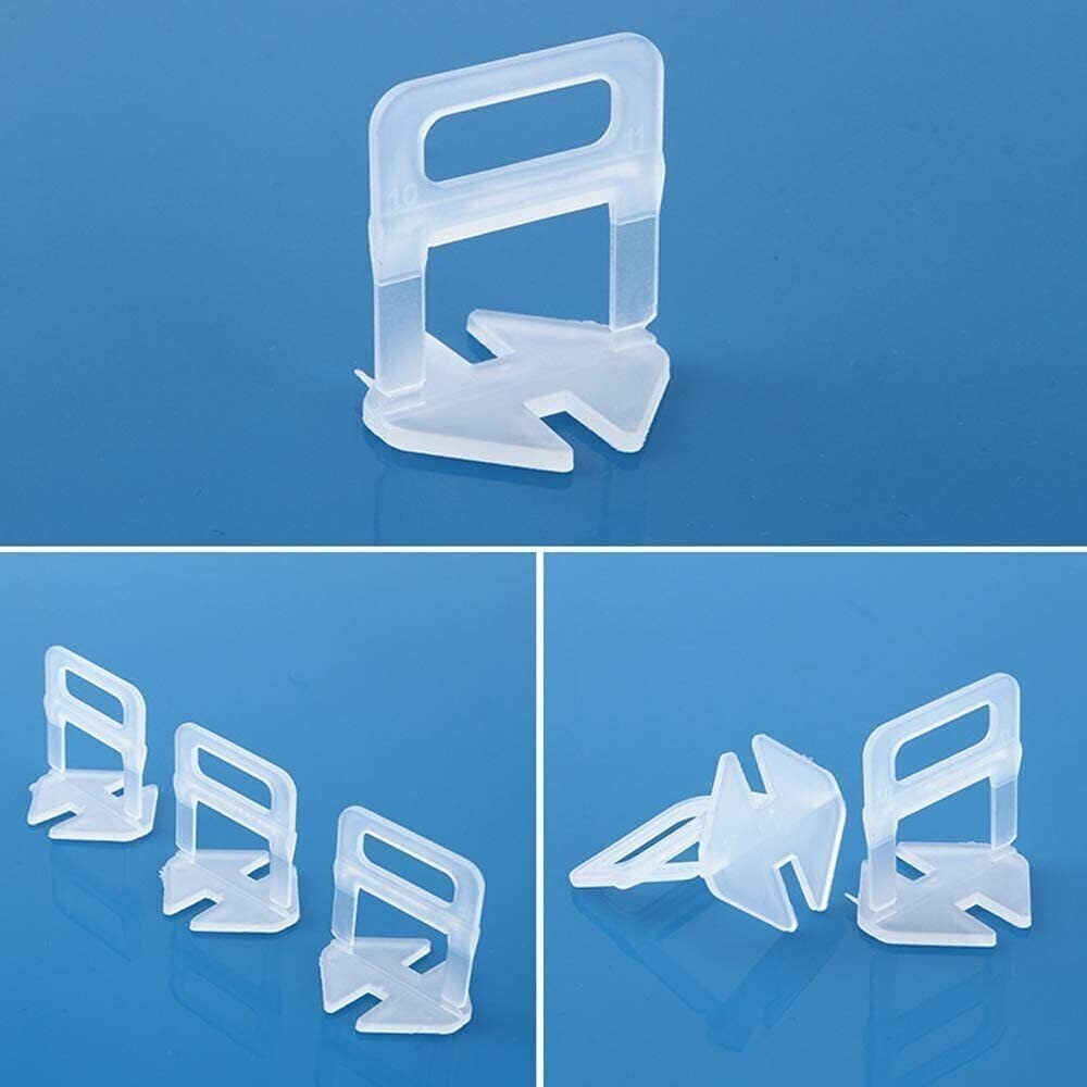 Leona Co Tile Leveling System Tile Leveling Spacer Clips/Reusable Wedges Tile Leveler Tool for Ceramic Tile and Stone Installation (500 X Clips (2Mm)) image number 5