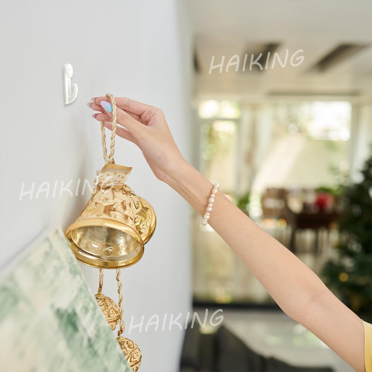 HAIKING Concrete Wall Hook, 30 PCS Invisible Nail Hangers for Picture, Photo, Frame, Clock (5 X 2 Cm/1.96 X 0.78 In) image number 6