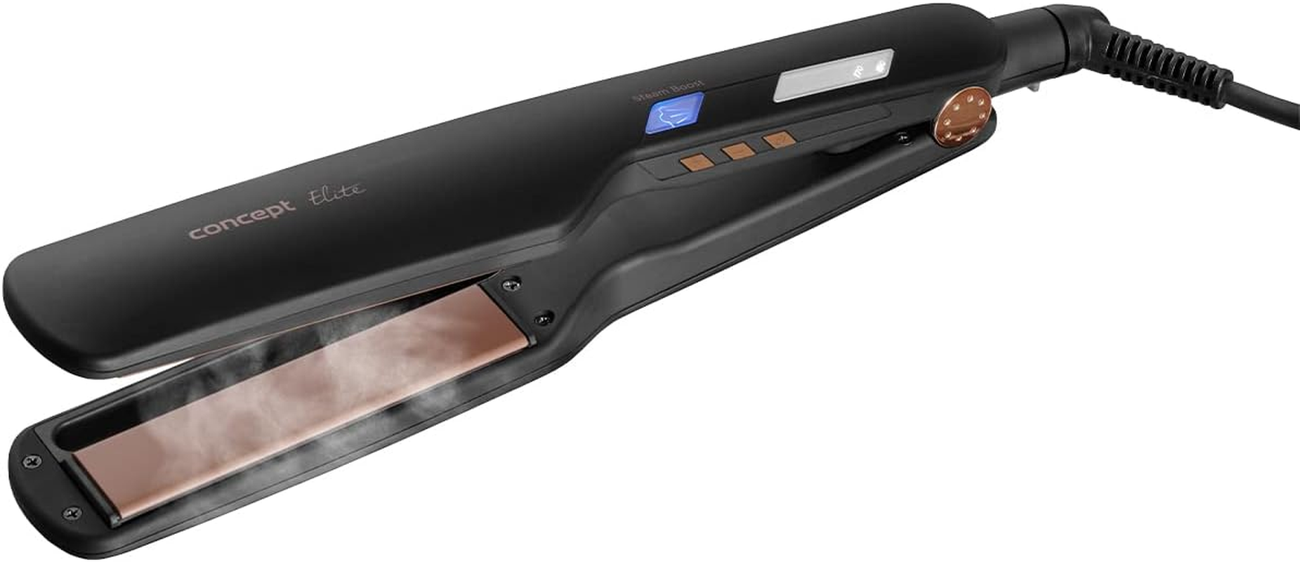 Concept VZ6010 Hair Styling Tool Straightening Iron Steam Black Bronze 54 W 2.5 M image number 5
