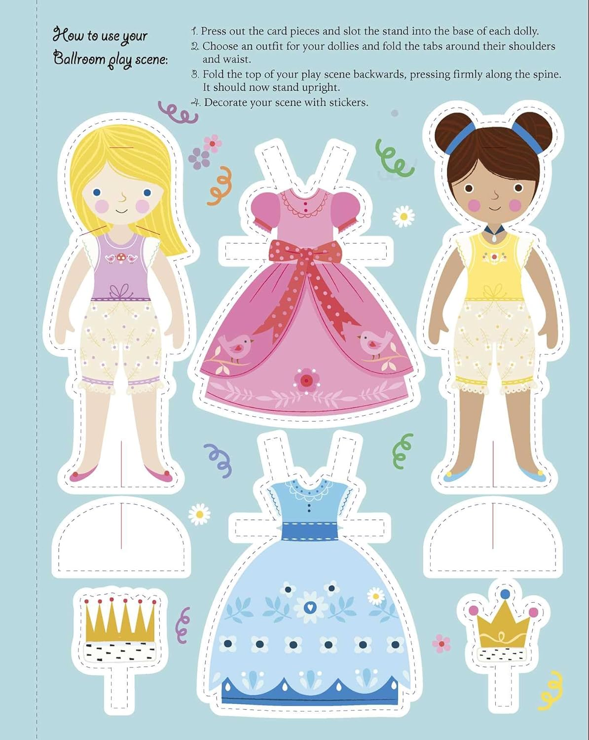 Princesses: Dress-Up Sticker Book: Activity Book image number 2