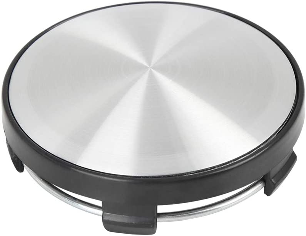 X AUTOHAUX 60Mm Dia 5 Clips Car Wheel Tire Tyre Rim Center Hub Caps Base Black 4 Pcs image number 1