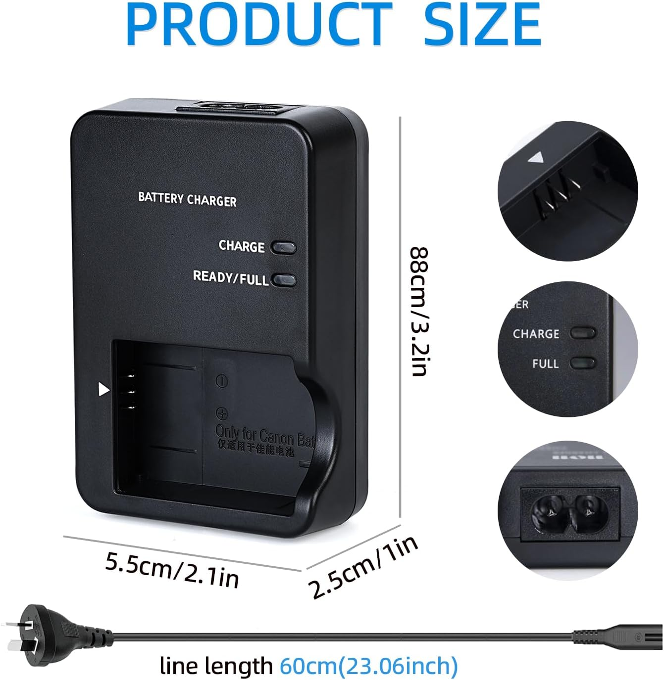 KWTOUL CB-2LH NB-13L Battery Charger Compatible with Canon Powershot G7 X Mark II,G5 X,G7 X,G9 X,G9 X Mark II,SX620 HS,SX720 HS,SX730 HS Digital Camera image number 5