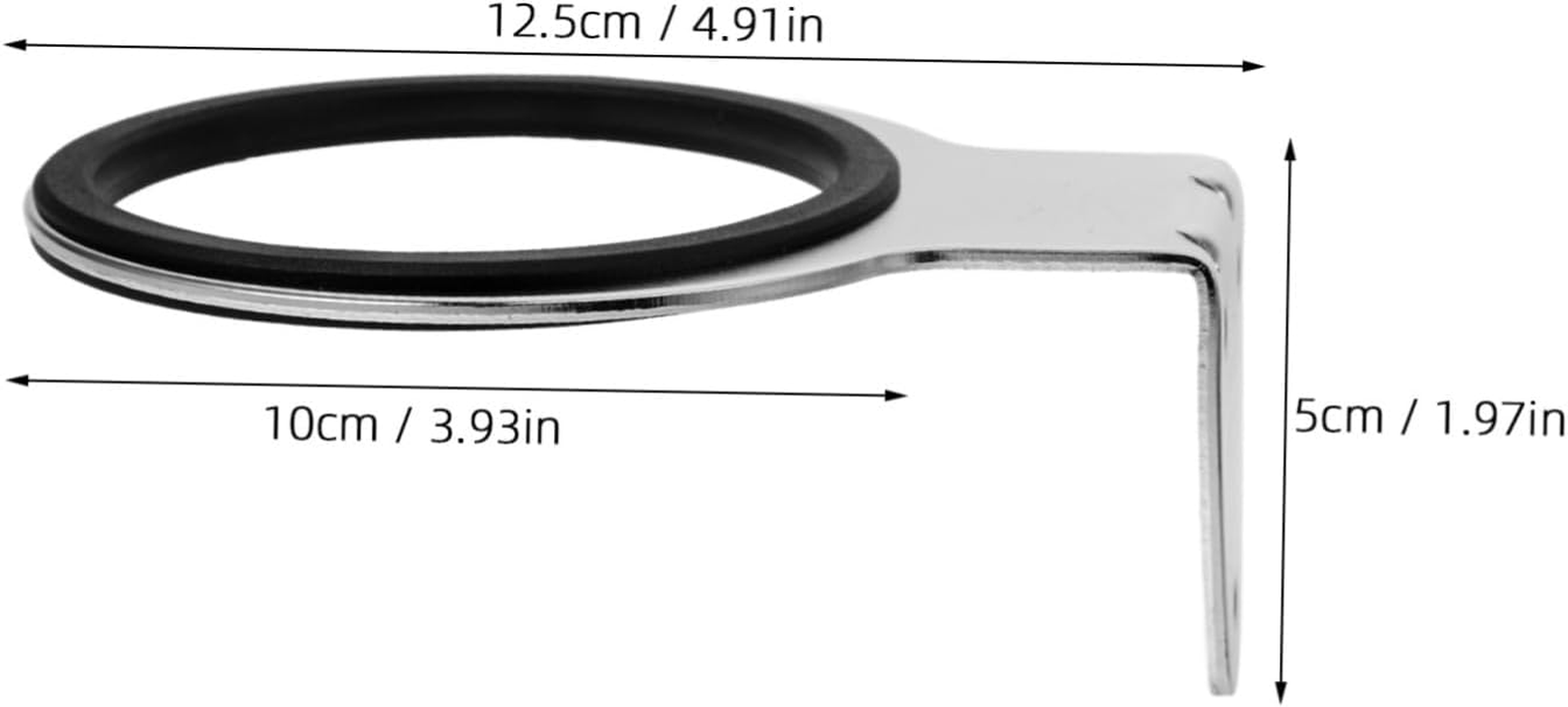 Beatifufu Elegant Look Wall-Mounted Hair Dryer Holder Stable and Heavy Duty Creative Pre-Drilled Design Space-Saving for Bathroom or Bedroom image number 6