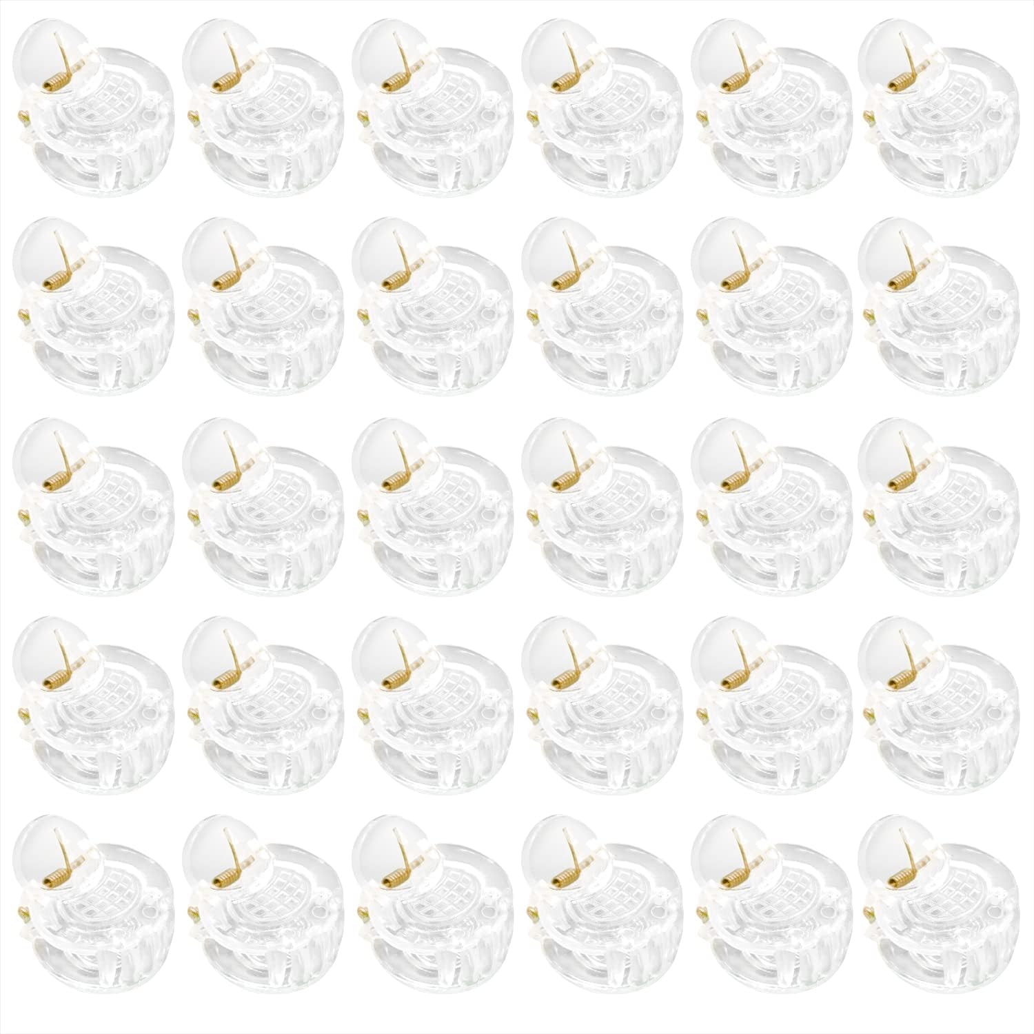 Honbay 60PCS Plastic Small Hair Claw Clips Clear Mini Hair Clips Mini Hair Clamps Strong Grip Hair Accessories for Women image number 3