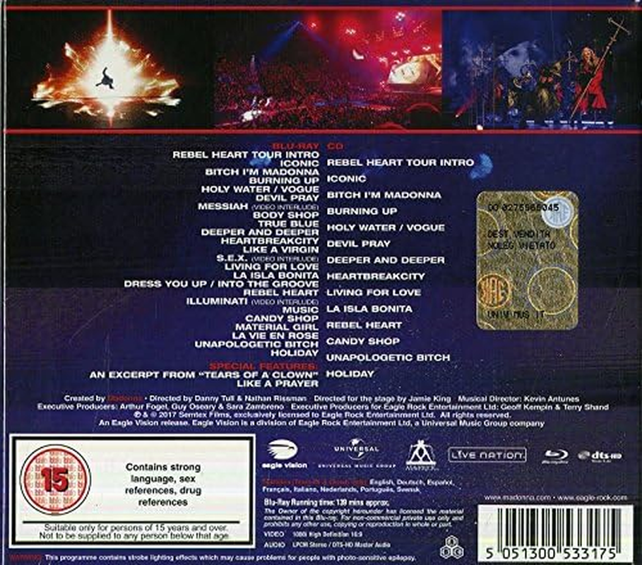 Rebel Heart Tour Blu-Ray/Cd image number 2