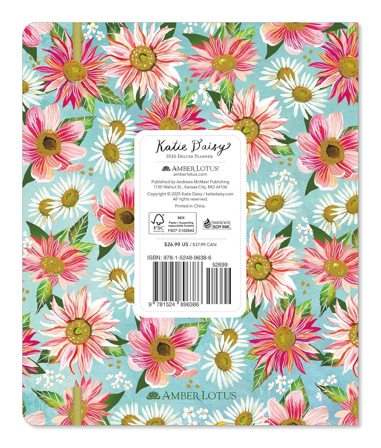Katie Daisy 2026 Deluxe Weekly Planner: Flowers Always image number 3