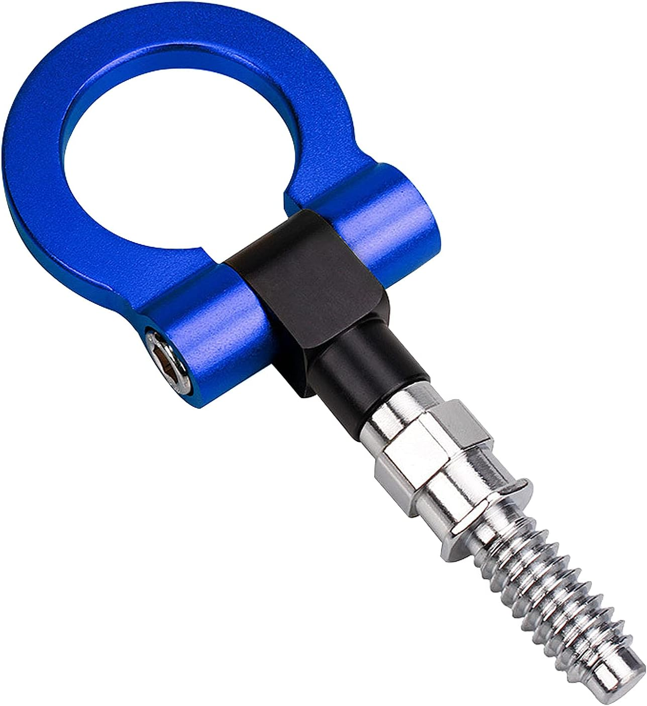 Payanwin Universal Racing Towing Car Tow Hook for B-Mw 1 3 5 Series E39 E70 E71 E81 E82 E88 E90 E91 E92 E93, Auto Aluminum Trailer Ring Car (Blue) - Blue image number 2