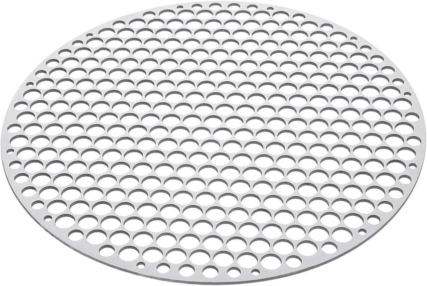 Round Grill Grates, 26CM Stainless Steel BBQ Grill Mat for Outdoor Camping & Picnic, Durable Carbon Furnace Steam Mesh Rack, Silver Heavy-Duty Barbecue Net image number 3