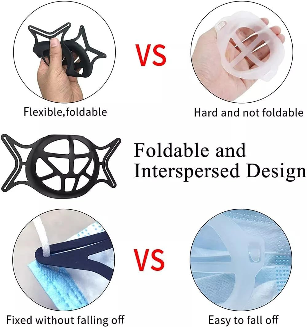 Tootoo 5Xface Bracket Mask Soft Silicone Frame Reusable Inner Support 3D Breathable image number 1