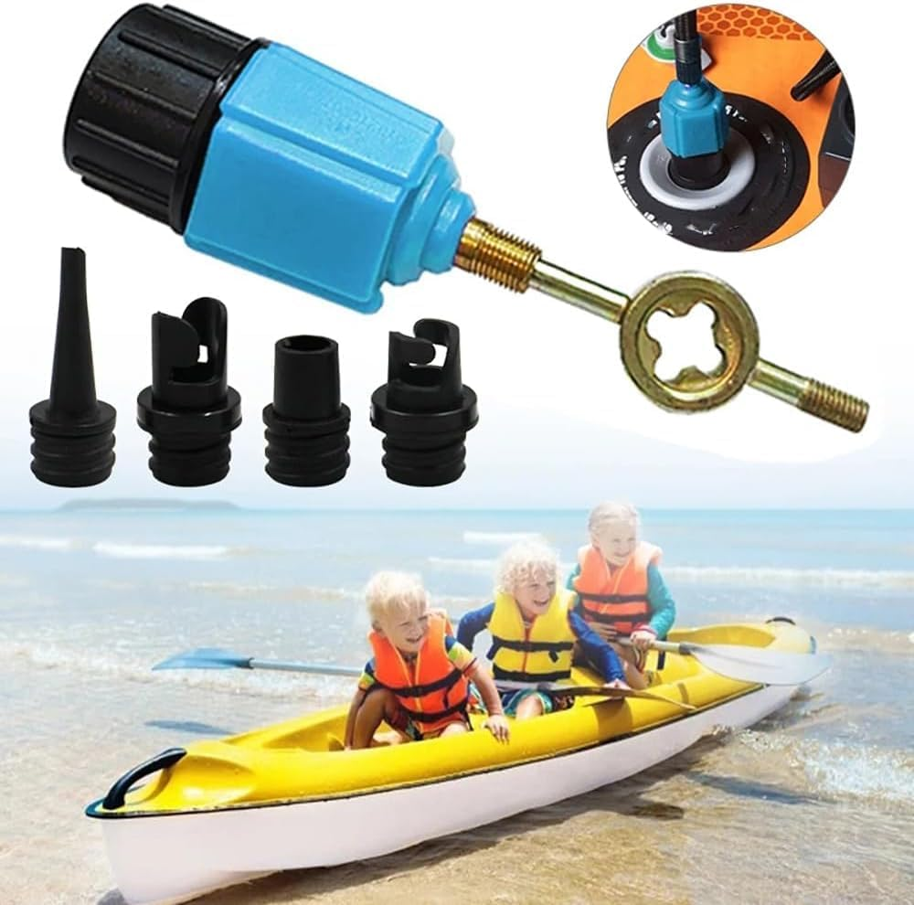 Inflatable SUP Pump Adaptor Compressor Paddle Board Pump Adapter, SUP Valve Adapter Connector Conventional Air Pump Adapter for Stand up Paddle Board & Dinghy,Inflatable Boat Air Valve Adapter image number 4