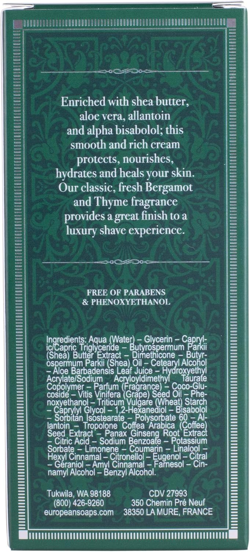 Pre De Provence Shea Butter Enriched Men'S after Shave Balm, 2.5 Ounce - Bergamot & Thyme (Packaging May Vary)
