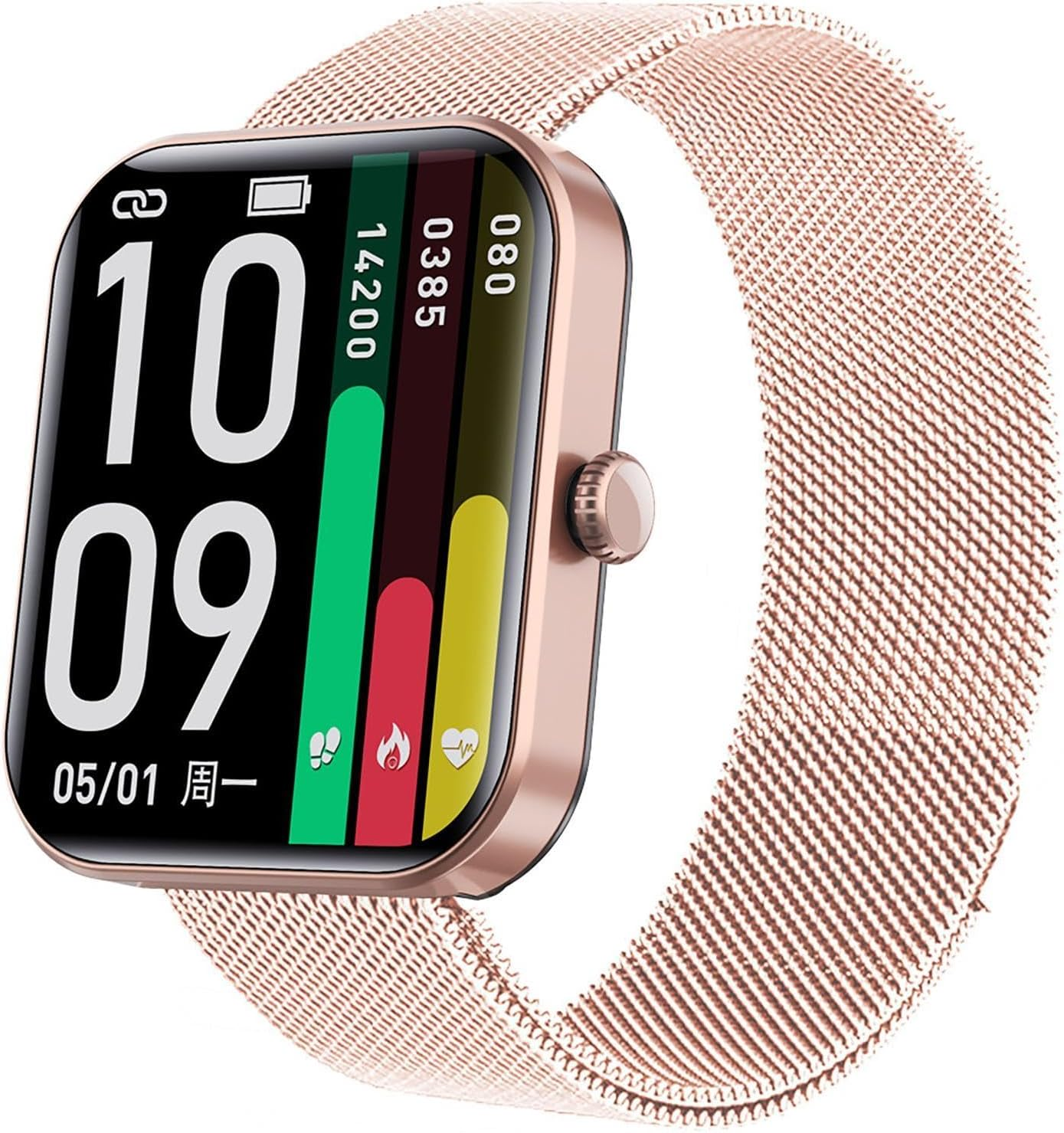 Acime Blood Glucose Sugar Smart Waatch, Popglory Smartwaatch with Blood Pressure, Fitness Tracke with Heart Rate Monitor, Full Touch Fitness Waatch for Androi & Ios for Men Women, LKHWIM5PHUB8F3SZM image number 6