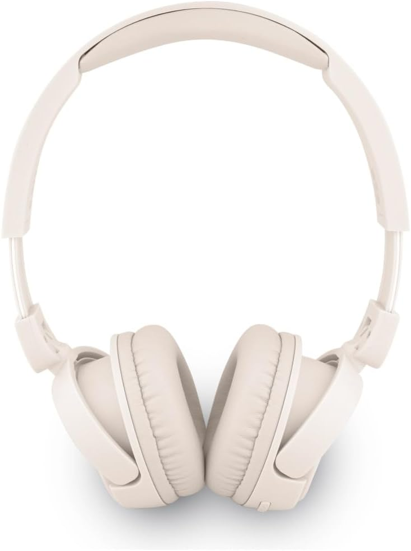 CG MOBILE Guess Bluetooth 5.3 Headphones with Metal Logo (Beige) image number 3