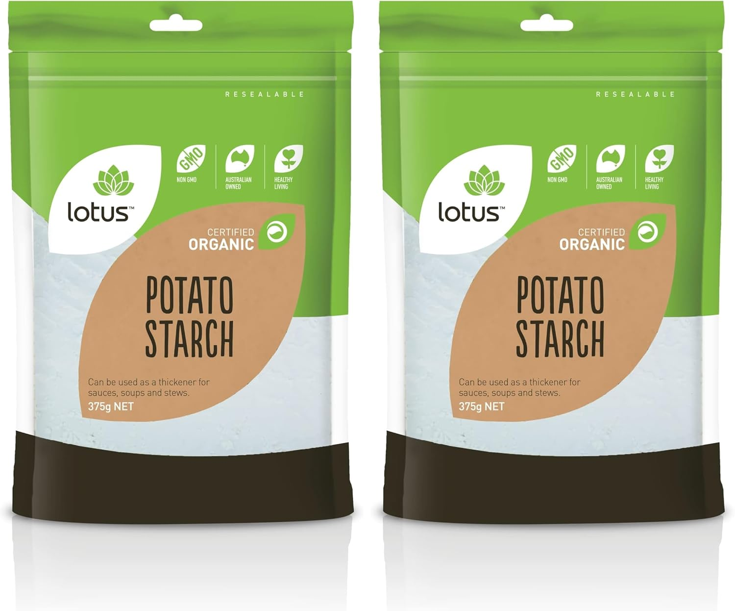 Lotus Organic Potato Flour, 375 G image number 1