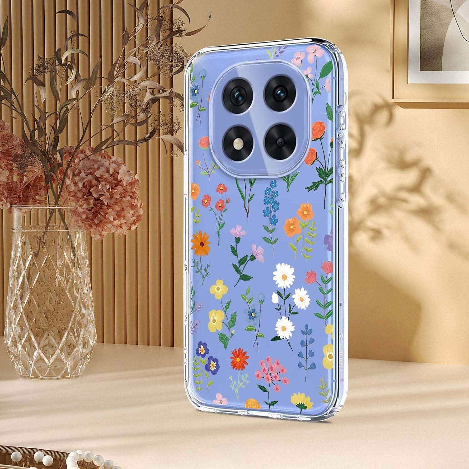 Yuexcin Case for XM Redmi Note 14 Pro 5G/Poco X7 5G, Cute Flower, Ultra Thin, Soft TPU Mobile Phone Case, Transparent, Shockproof, Fashion, Colourful, Girlish Protective Case, Daisy - Butterfly image number 7