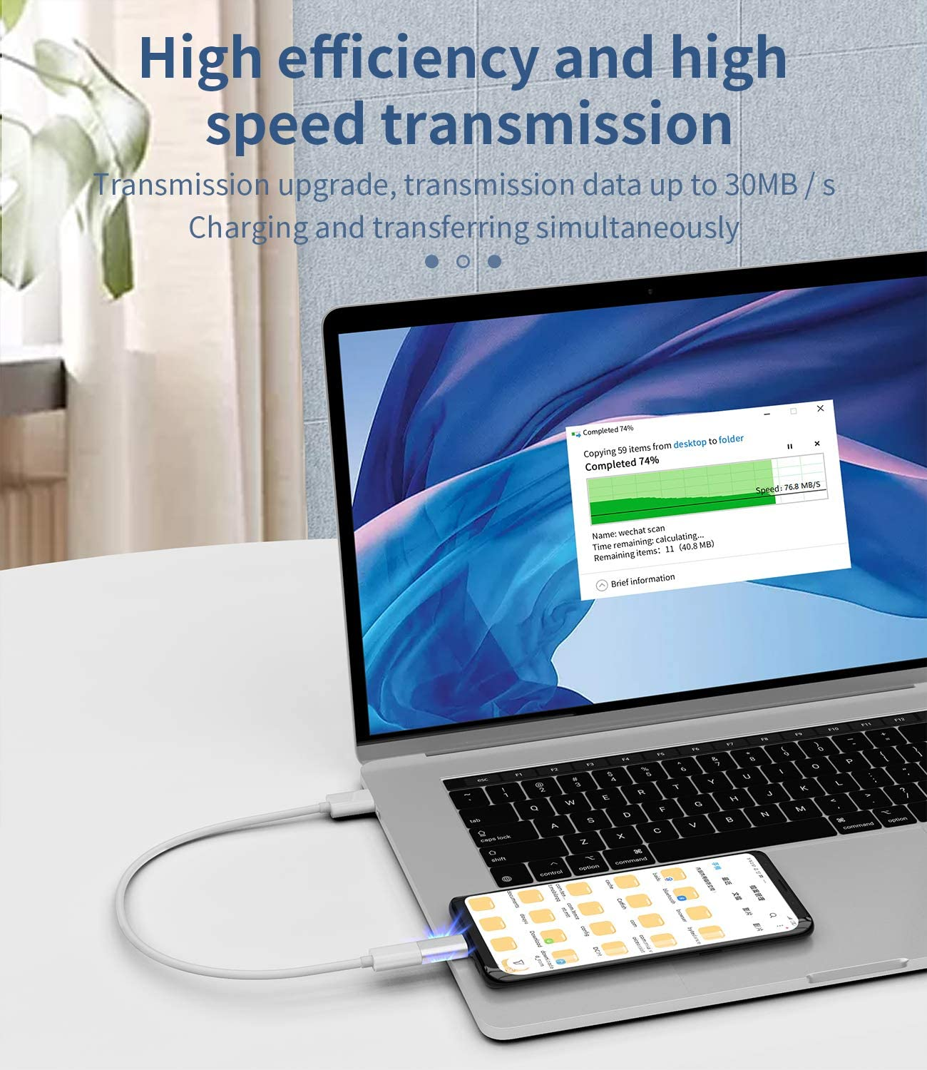 Lightning Female to USB C Male Adapter(3Pack) for Apple for Iphone15 Pro Max plus for Ipad 10、Air4/5、Mini6、Pro 12.9 Charger Cord for Galaxy S23 S21 S20 Type C Charging Cable Converter image number 3