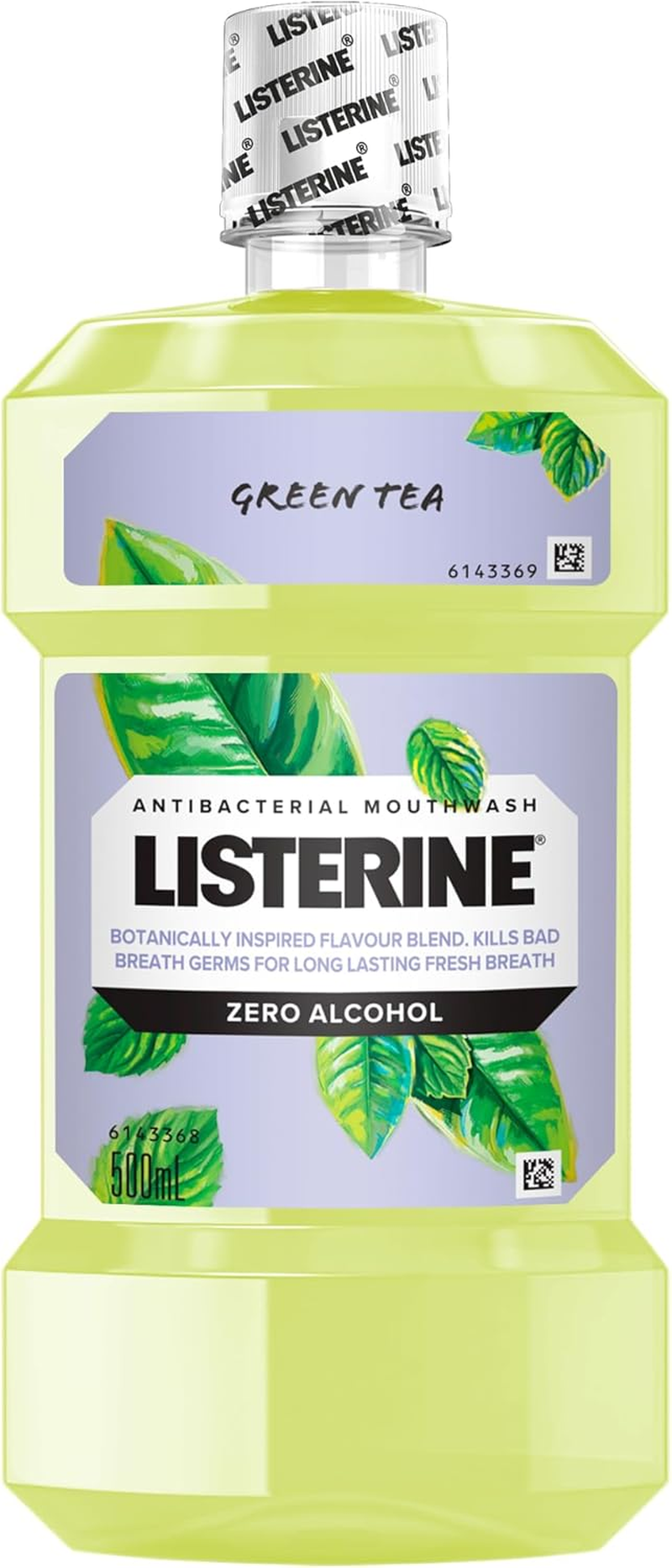 Listerine Green Tea Zero Alcohol Mouthwash 500 Ml image number 1