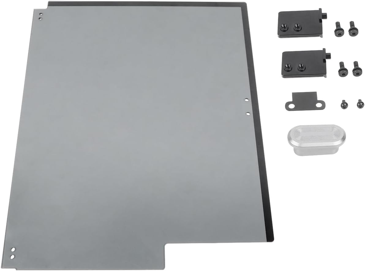 Creality K1 Max Front Door Kit, Front Door Kit_447&times;382&times;3_Glass_50% Transparent Black image number 2