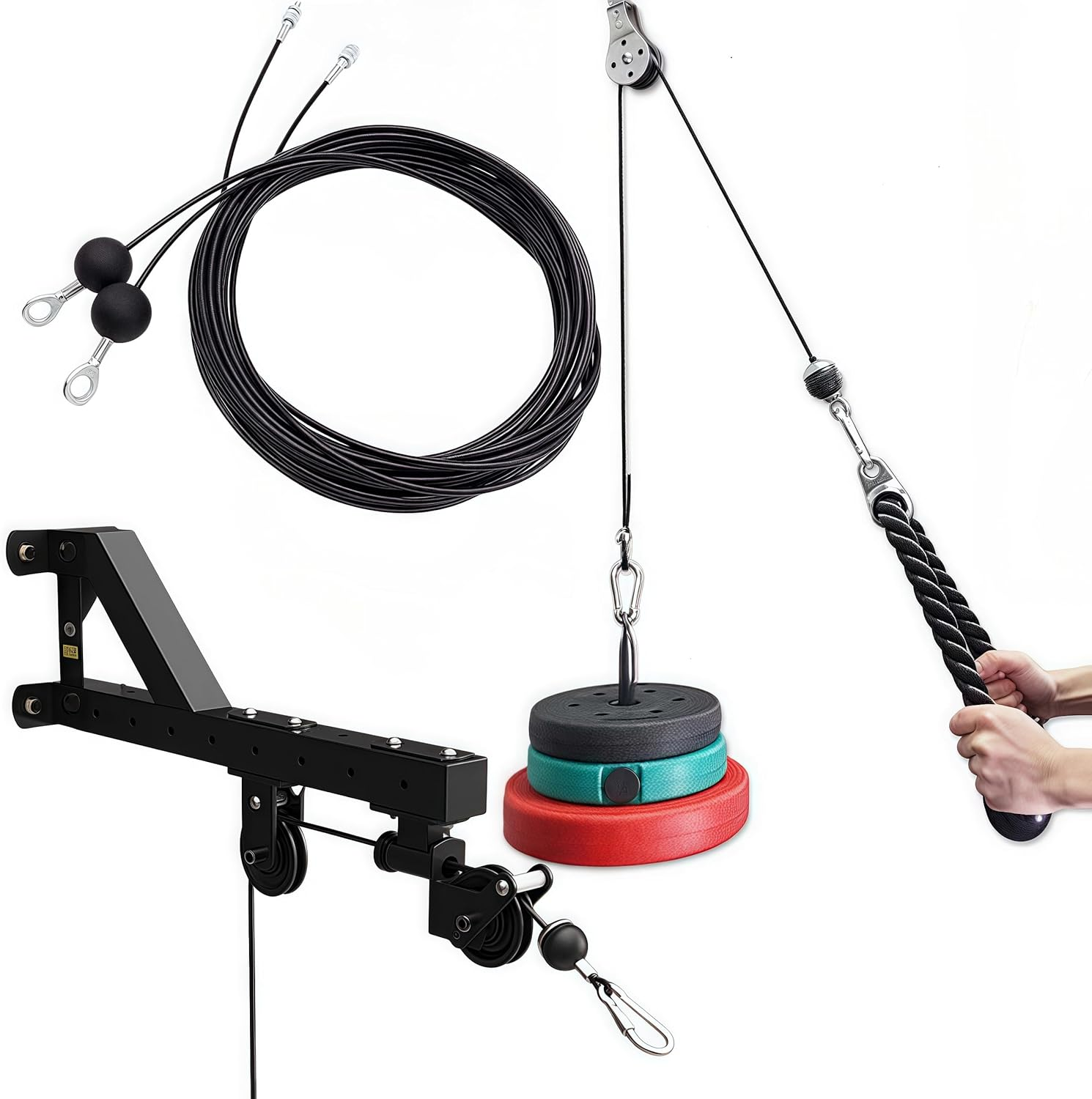 10 PCS Fitness Pulley Cable Ball Stopper,Wizefolk Stop Balls Joint Parts,Gym Machine Accessories,Pulling Wire Gym Machine Rope Interface Port Cable Attachment image number 2