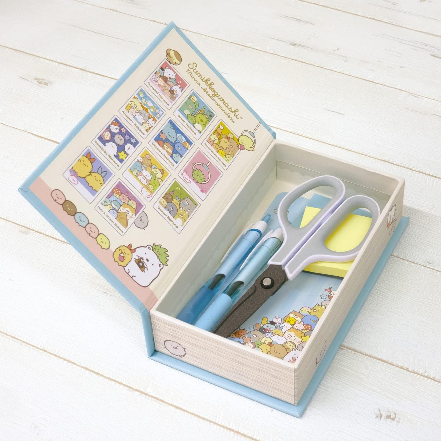 San-X Sumikko Gurashi FB52701 "Everyone'S Atsumaru" Book Box, Blue image number 4