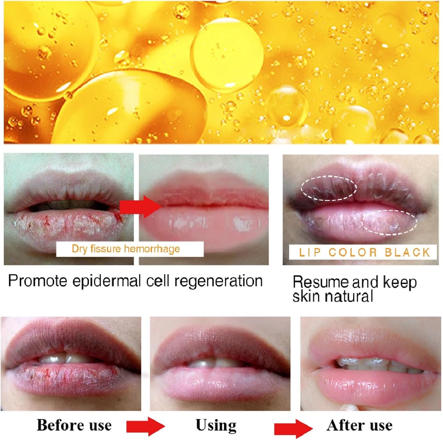 Turmeric Root Oil Lip Balm Stick and Exfoliating Scrub, Nourishing, Soothing & Moisturizing Lip Care Duo, Hydrating Balm Stick & Gentle Exfoliating Scrub for Dry or Chapped Lips (3PCS) image number 4