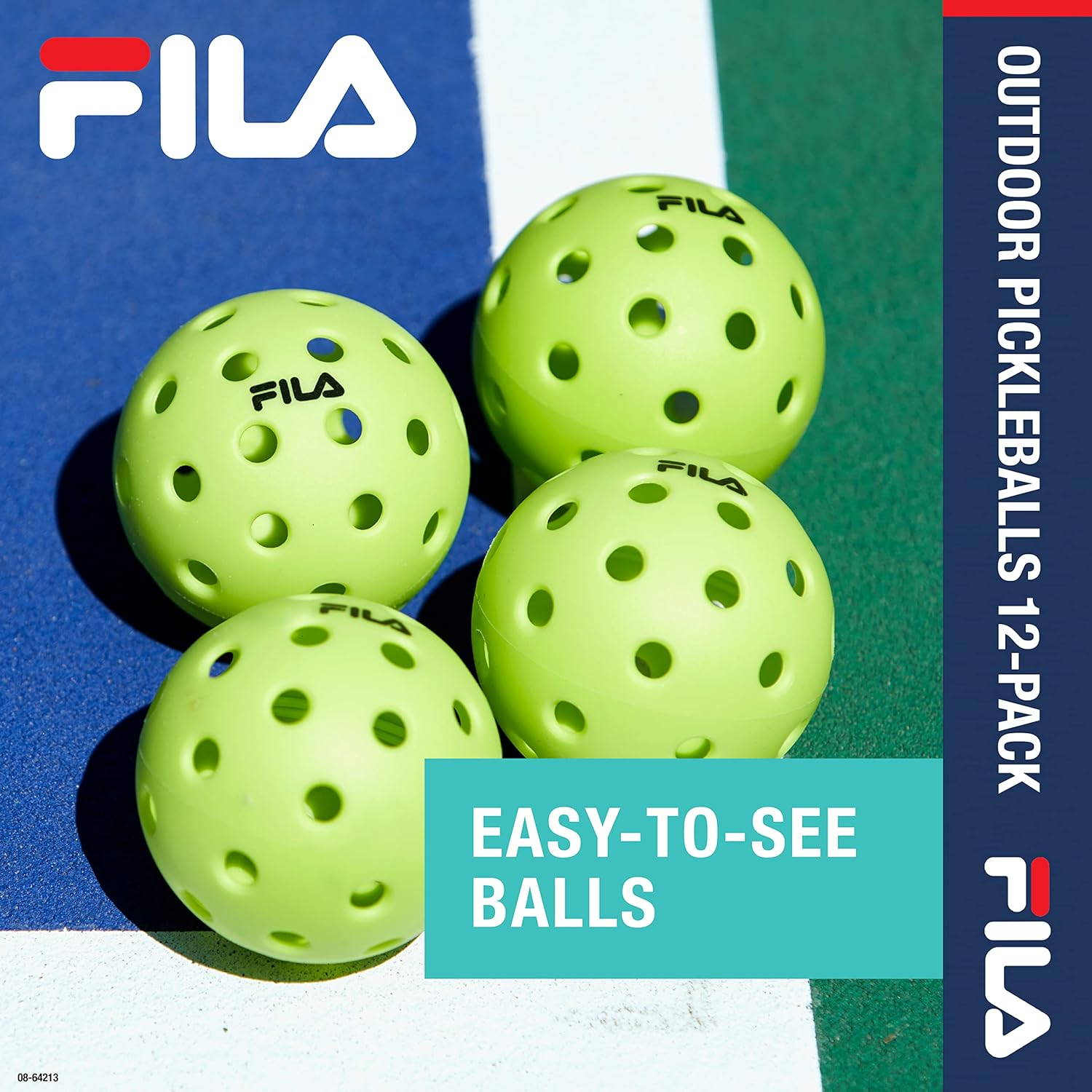 FILA Accessories Pickleball Balls - Official Pickle Balls Regulation Size, (Indoor or Outdoor) image number 5