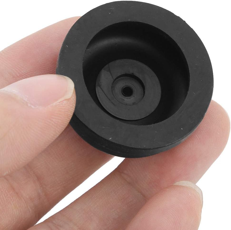 GANPUB 10Pcs Black Aquarium Diaphragm Air Pump Accessories EPDM Rubber Oxygen Pump Replacement Parts for Aquarium Fishing Oxygen Pump,Aquarium Pumps and Filters image number 3