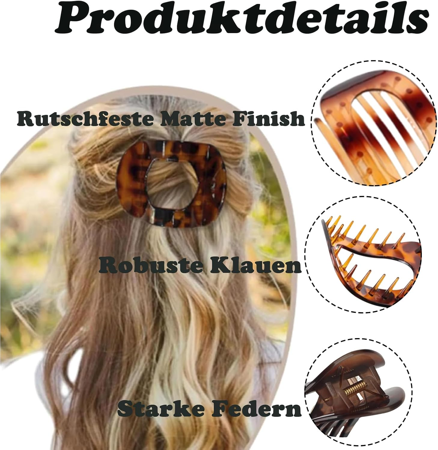 Set of 6 Flat Hair Clips, Flat Hair Clips, Flat Hair Clips, Flat Hair Clips, Women'S Elegant Hair Clips for Everyday, Party and Styling, Gift for Women (6 Colours) image number 2