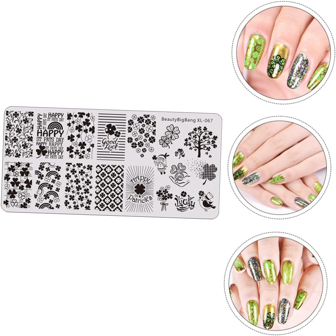 LOORGVEL Saint Patrick'S Day Nail Art Stamping Plate Templates for Creative Manicure Designs for Nail Salons and Enthusiasts Easy to Use Stencils image number 6