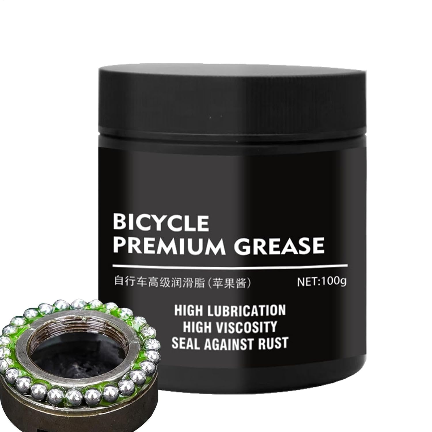 Cycle Chain Grease - 100Ml Cycle Grease Chain Bearing Bike Lubricant | Multi-Purpose Rustproof Cycle Cleaner Long Lastingchain Wax for Forks & Wheel image number 2
