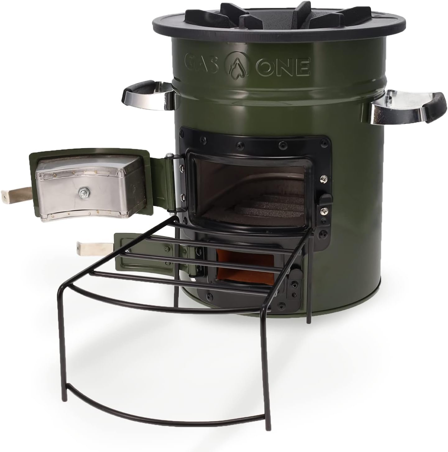 GASONE Rocket Stove &ndash; Premium Wood Burning Camping Stove &ndash; Insulated, Multi-Fuel (Wood, Charcoal, Solid Fuel) &ndash; Cast Iron Top &ndash; Portable, Compact &ndash; Ideal for Backpacking, Hiking, RV, Survival image number 6