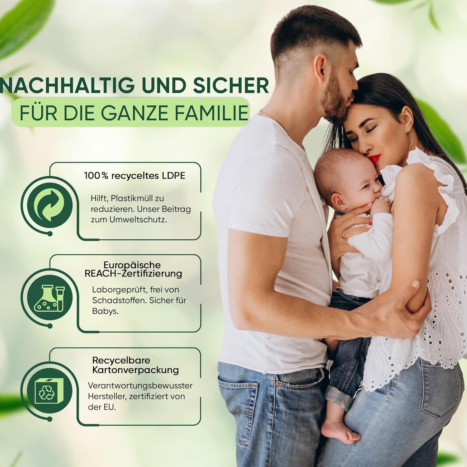 8 Pack 7.5 Metre Long Nappy Bin Refill Bags Compatible with Tommee Tippee, Sprout, Litterlocker, Angelcare, White image number 5