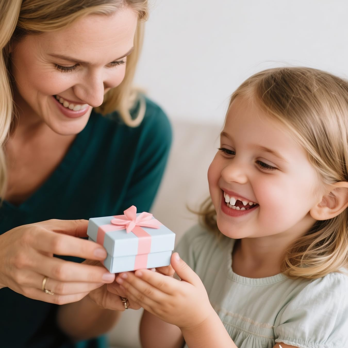 Fenikle Tooth Fairy Box, Cute Teeth Shape Wooden Box with High-Quality Tooth Fairy Coin and Encouragement Cards. Tooth Keepsake Box for Kids&rsquo; Lost Teeth. Best Baby Gifts for Boys and Girls. image number 3