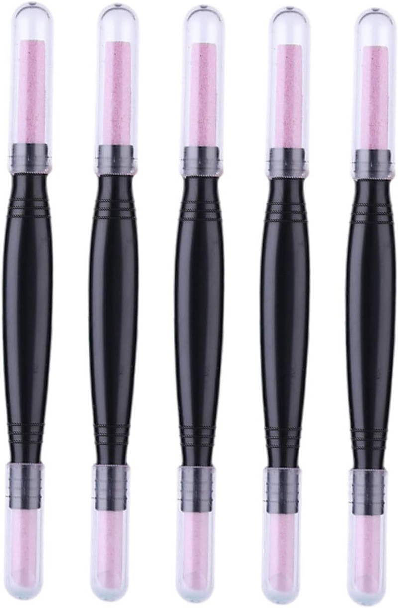 Minkissy Cuticle File 10 Pcs Nail Quartz Pen Toenails Gel Stick Pedicure Tools Nail Polishing Pen Eraser Pumice Stone Manicure Pumice Cuticle Pusher Nail Polish Pens Multifunction Pp Plastic