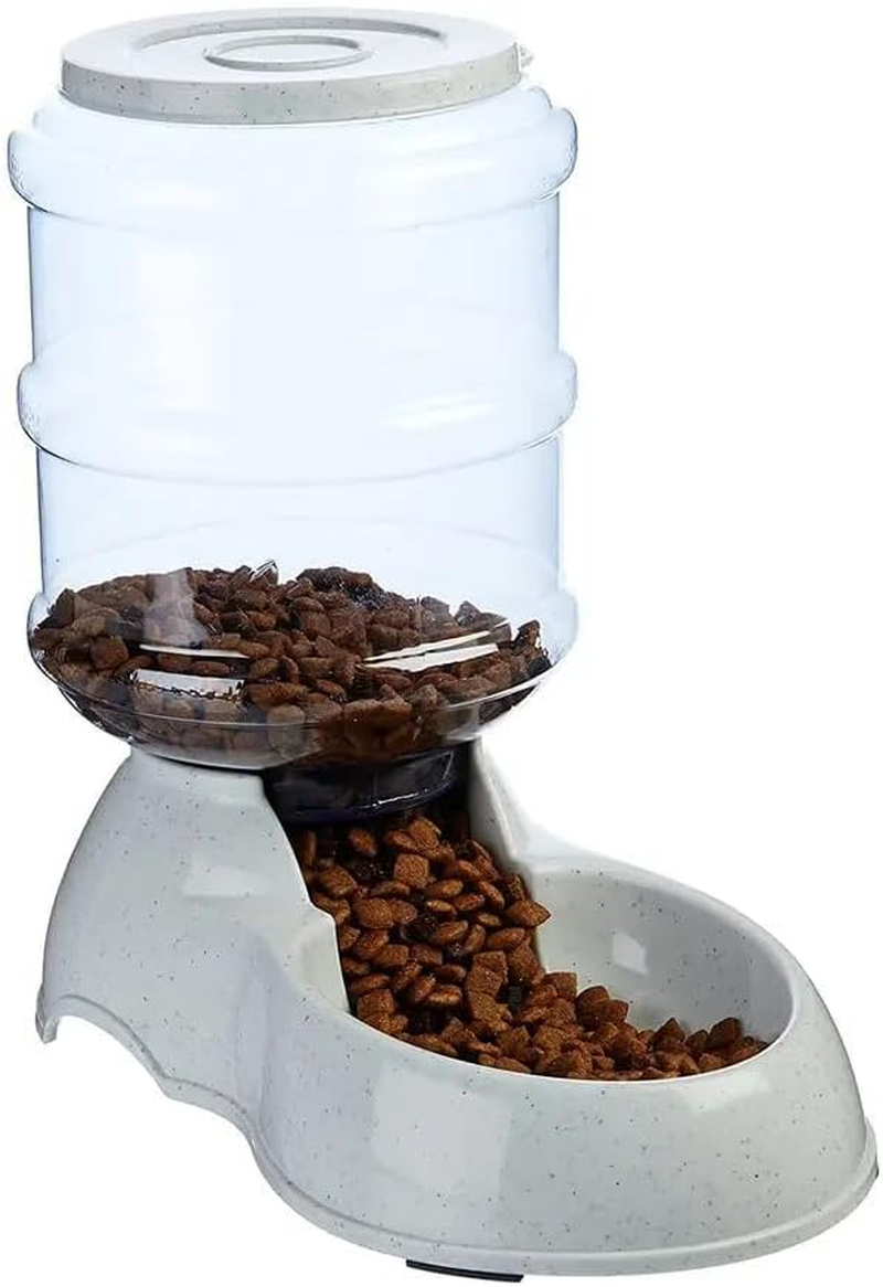 ISTARA Plastic Pet Food Dispenser 3.8L Large Capacity Self-Dispensing Gravity Pet Feeder Cat Dog Feeding Bowl Automatic Feeding Pet Supplies Cat Food Dispenser, 12 X 10 X 14 Cm image number 2