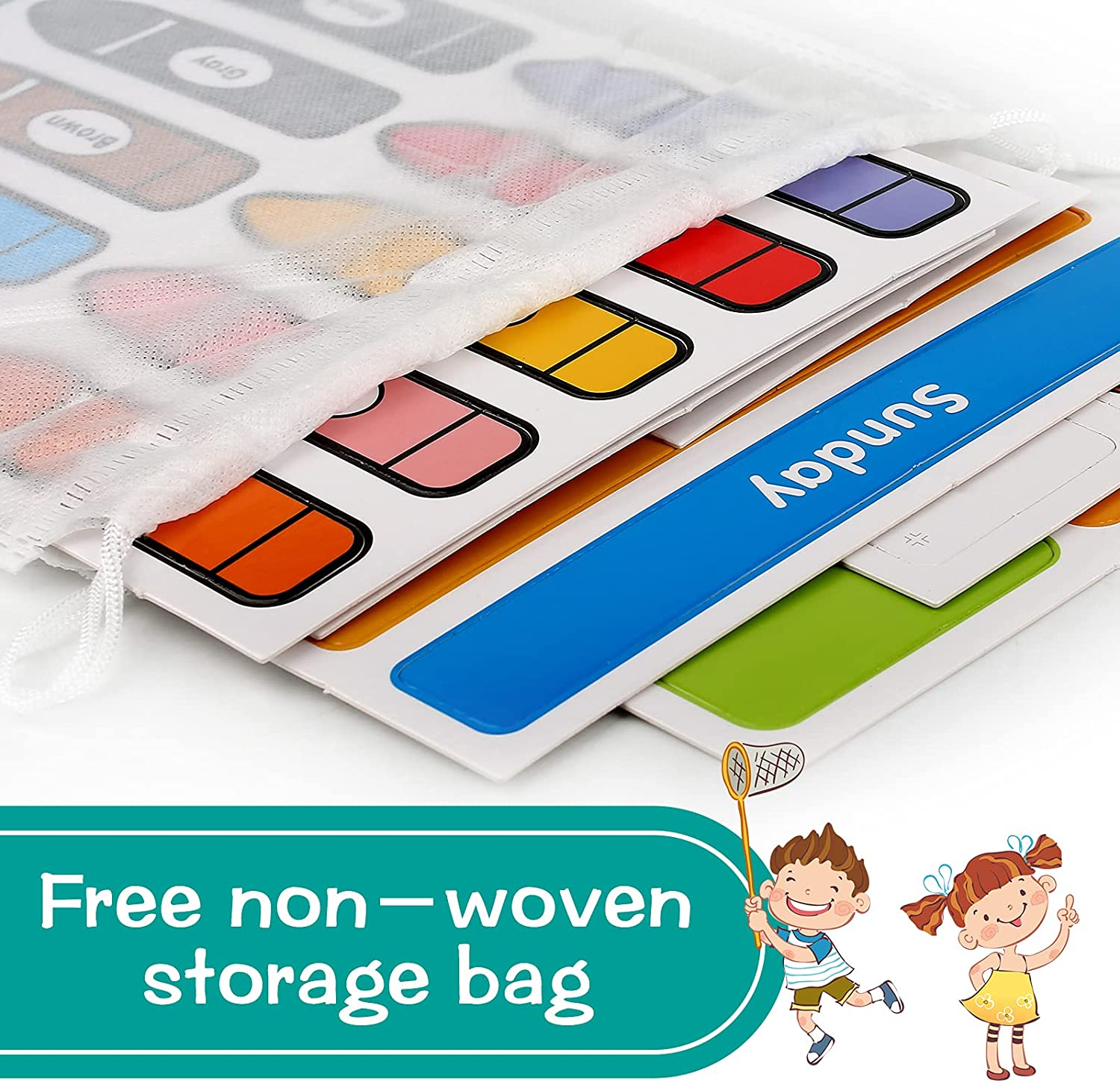 YHZAN Montessori Sensory Toy Preschool Busy Book Toddler Activities 10 Themes for Autism Early Development Aids for Home ABC Shape Color Match Planet Game image number 5