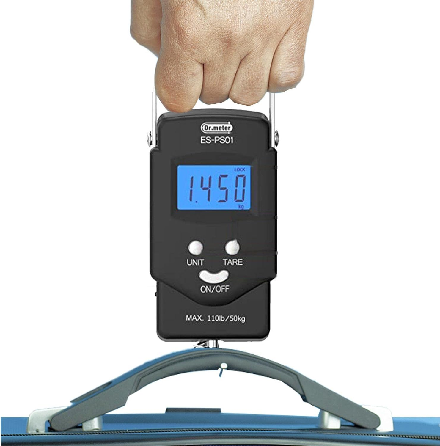Hanging Scale | 110Lb Digital LCD Display Balance Fishing Scale,Fishing Scale, Electronic Balance Digital Fishing Postal Hanging Hook Scale with 2 AAA image number 2