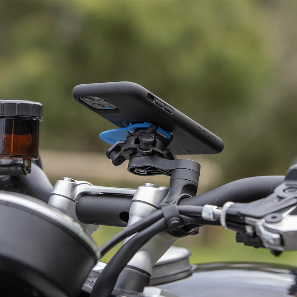 Quad Lock Motorcycle Handlebar Mount Kit with Vibration Dampener and MAG Phone Case for Samsung Galaxy S25