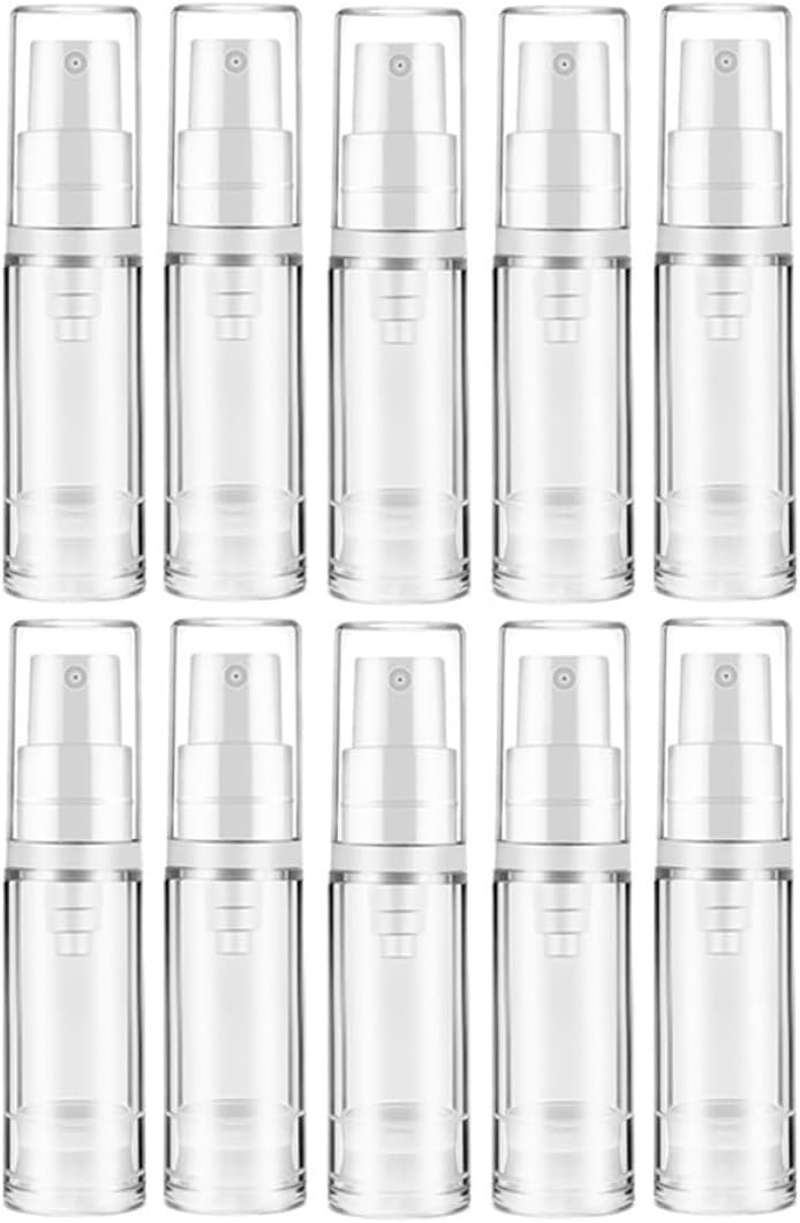 NOLITOY 10Pcs 5Ml Refillable Spray Bottles Travel Portable Vacuum Mist Sprayer Cosmetic Liquid Dispensing Bottles for Trip Use image number 6