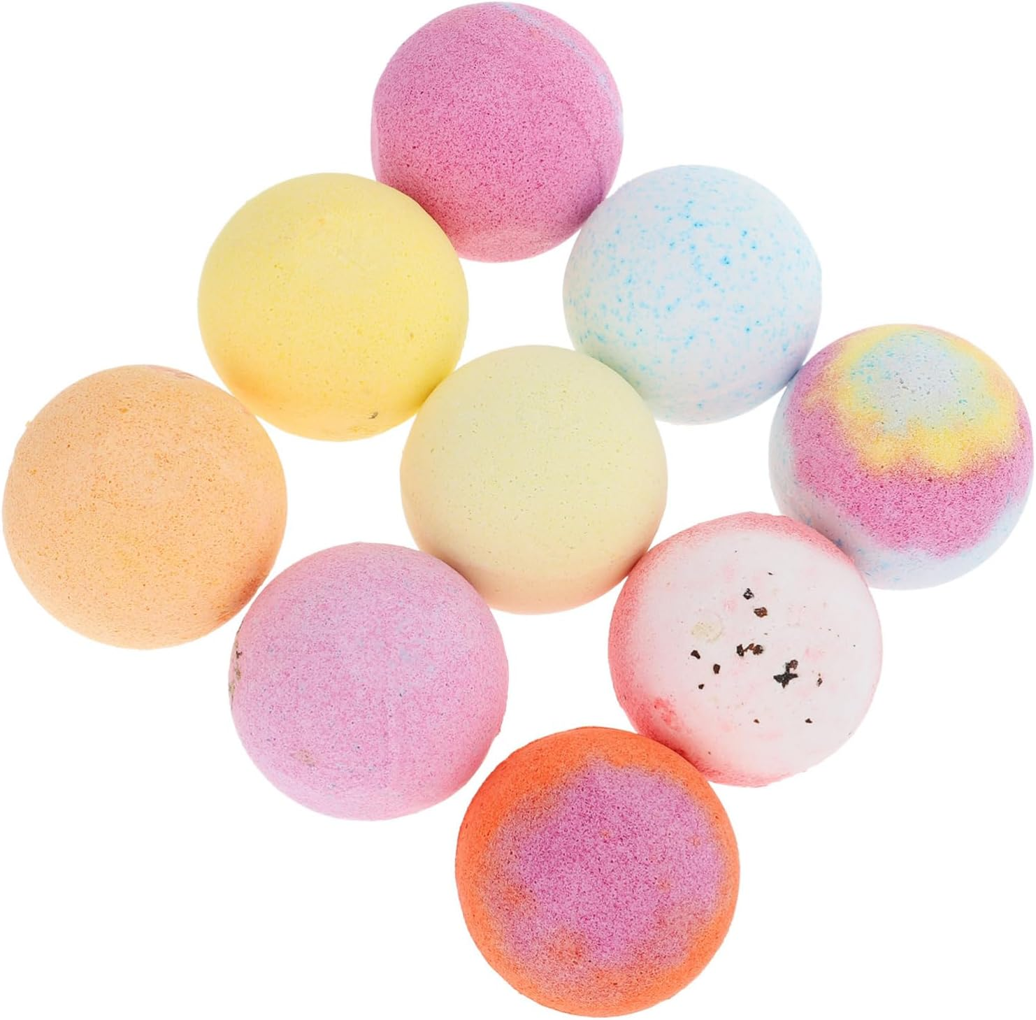 Bath Bombs Set 9Pcs 60G Essential Oil Infused Bubble Bath Balls with Dried Flowers for Relaxation and Aromatherapy Random Color image number 4