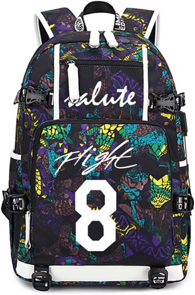 Basketball KB24 Luminous Backpack Travel Daypacks Fans Bookbag for Men Women