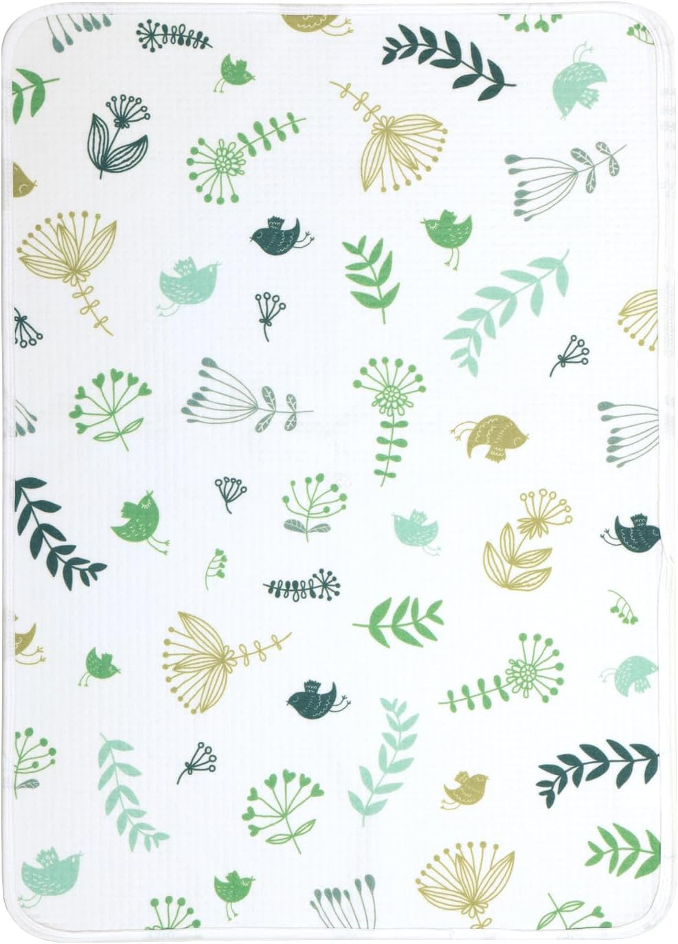 Haakaa Waterproof Changing Pad Liners, 100% Cotton, Soft & Breathable (1Pc, 19.5" X 27.5" Vintage Garden)