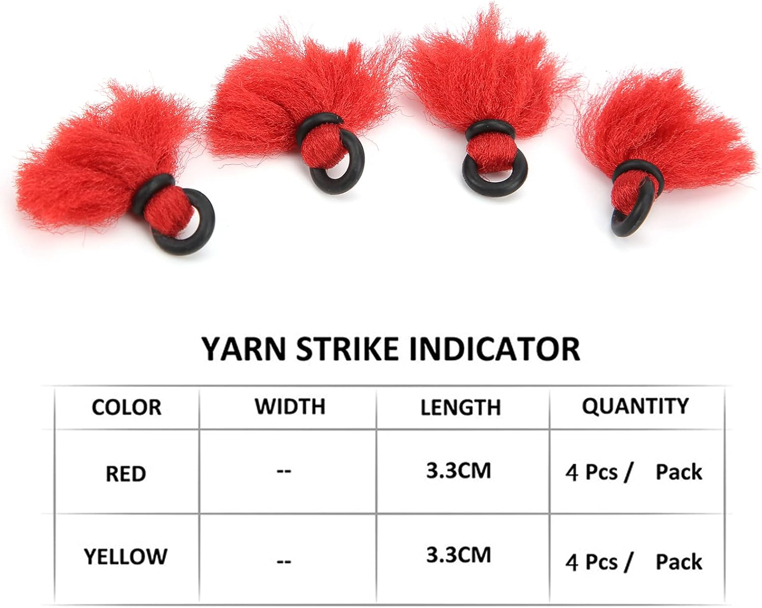 Yuecoom Yarn Foam Indicator Hand Tied Floating Nymphs Fly Fishing Yarn Strike Indicators Drift Hook Positioning image number 1