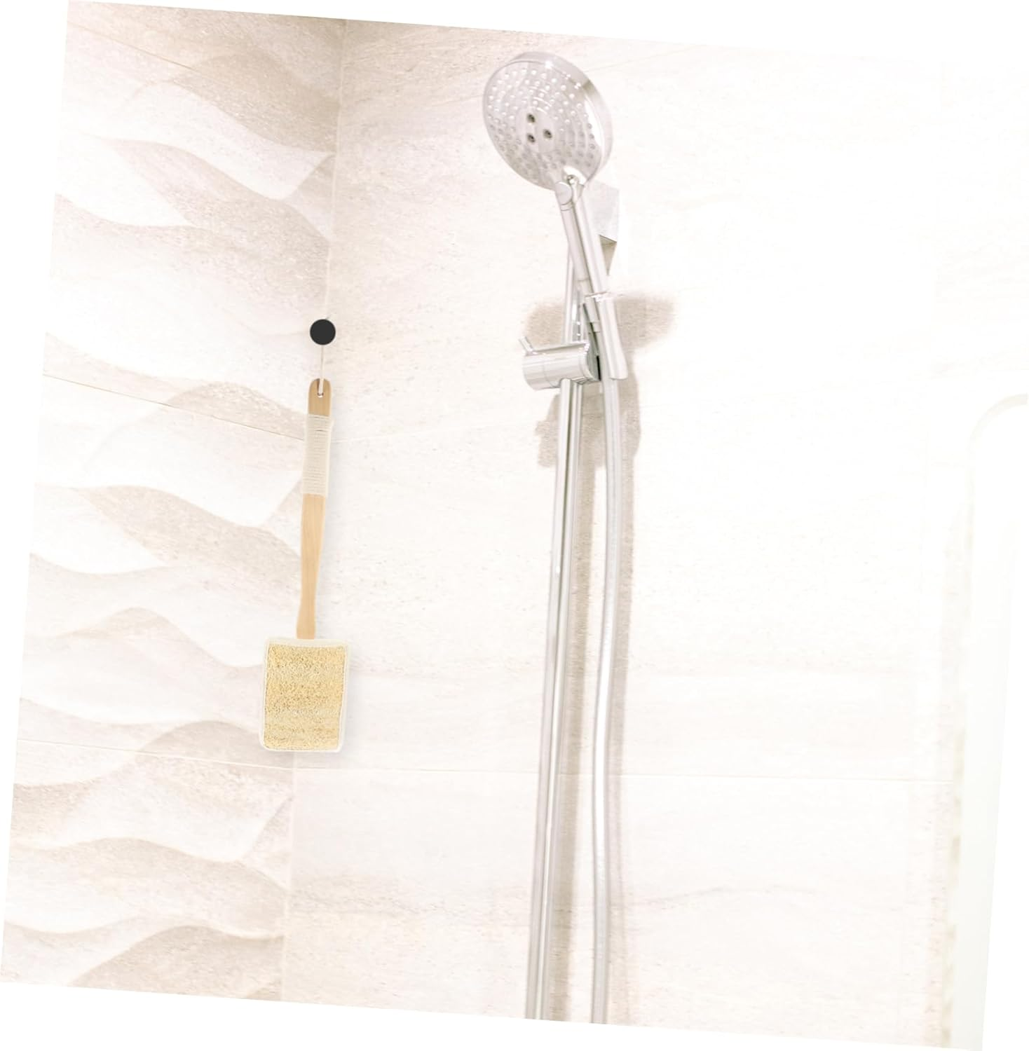 EXAOMBLE 1Set Exfoliating Back Scrubber Handle Multi-Function Body Bath Brush for Shower Gentle Skin Cleaner for Daily Use Bathing Tool for Men and Women image number 6